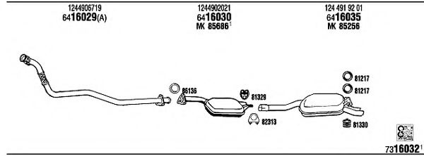 Система выпуска ОГ FONOS MB30320