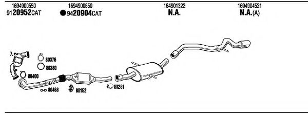 Система выпуска ОГ FONOS MBT18508A