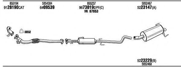 Система выпуска ОГ FONOS OPH19117BE