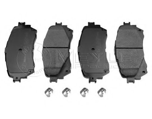 Комплект тормозных колодок, дисковый тормоз MEYLE 025 257 2516