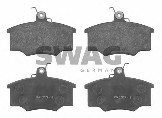 Комплект тормозных колодок, дисковый тормоз SWAG 30 91 6070