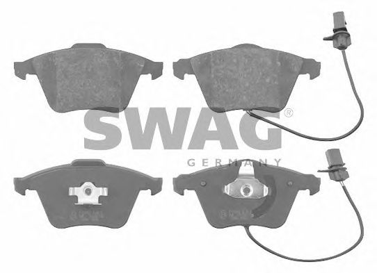 Комплект тормозных колодок, дисковый тормоз SWAG 30 91 6586