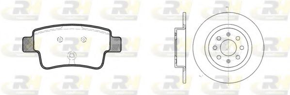 Комплект тормозов, дисковый тормозной механизм ROADHOUSE 81198.00