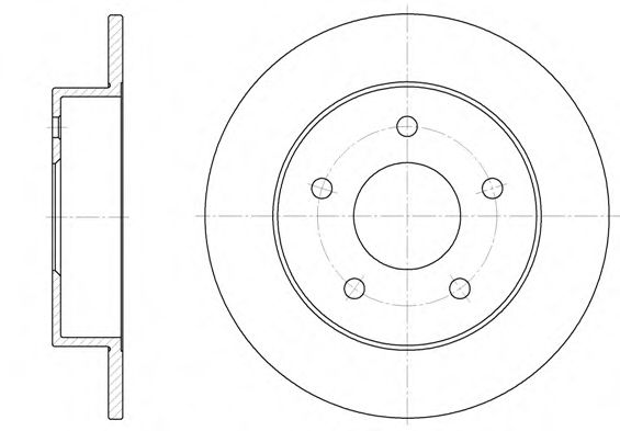 Тормозной диск REMSA 6574.00
