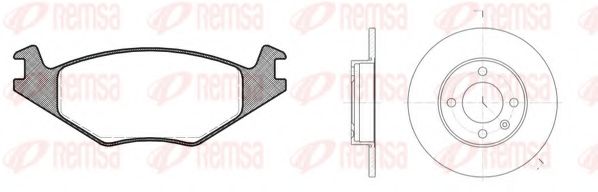 Комплект тормозов, дисковый тормозной механизм REMSA 8171.02