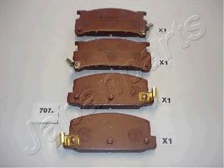 Комплект тормозных колодок, дисковый тормоз JAPANPARTS PA-797AF