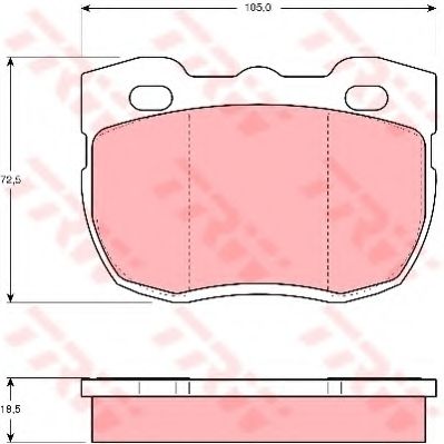 Комплект тормозных колодок, дисковый тормоз TRW GDB394