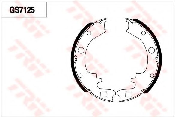 Комплект тормозных колодок TRW GS7125