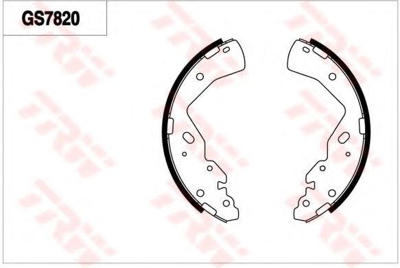 Комплект тормозных колодок TRW GS7820
