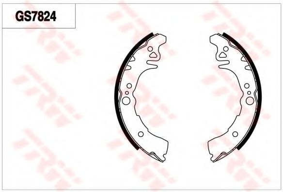 Комплект тормозных колодок TRW GS7824