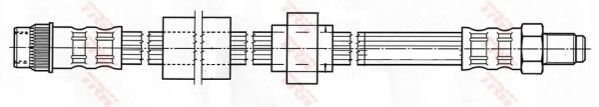 Тормозной шланг TRW PHB540