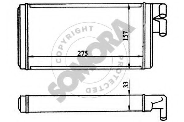 Теплообменник, отопление салона SOMORA 020650