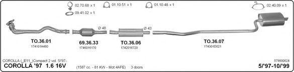 Система выпуска ОГ IMASAF 579000024