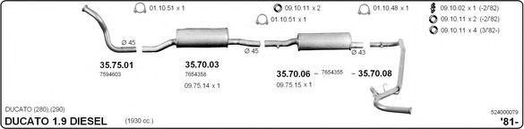 Система выпуска ОГ IMASAF 524000079