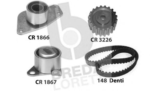 Комплект ремня ГРМ BREDA  LORETT KCD0380