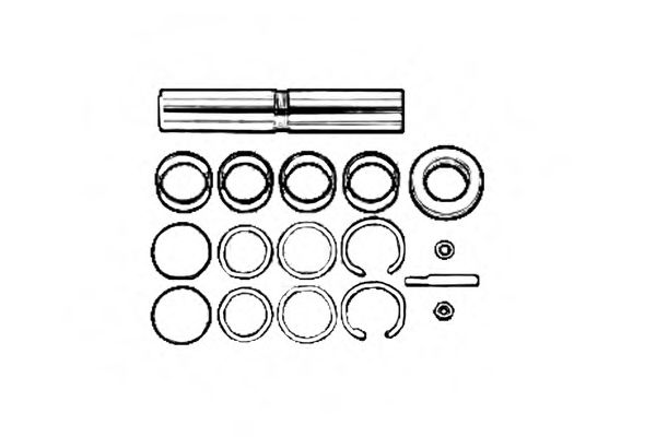 Ремкомплект, шкворень поворотного кулака OCAP 0927424