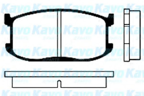 Комплект тормозных колодок, дисковый тормоз KAVO PARTS BP-4502
