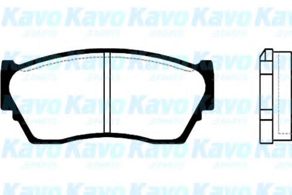 Комплект тормозных колодок, дисковый тормоз KAVO PARTS BP-6522