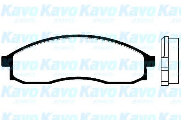 Комплект тормозных колодок, дисковый тормоз KAVO PARTS BP-6528