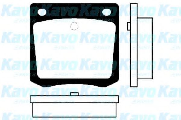Комплект тормозных колодок, дисковый тормоз KAVO PARTS BP-6540