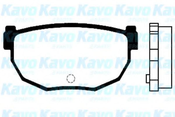 Комплект тормозных колодок, дисковый тормоз KAVO PARTS BP-6541