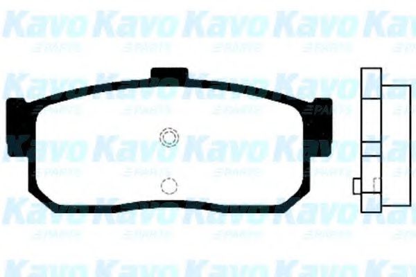 Комплект тормозных колодок, дисковый тормоз KAVO PARTS BP-6549