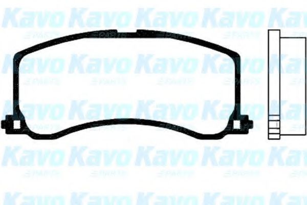 Комплект тормозных колодок, дисковый тормоз KAVO PARTS BP-8511