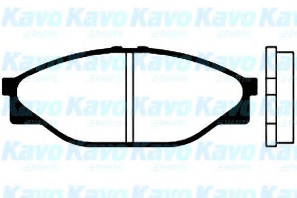 Комплект тормозных колодок, дисковый тормоз KAVO PARTS BP-9019