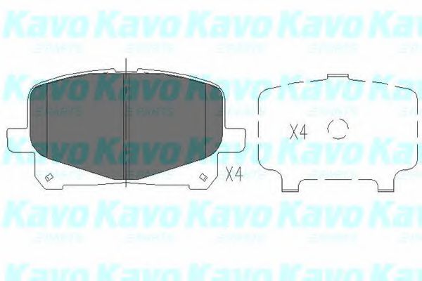 Комплект тормозных колодок, дисковый тормоз KAVO PARTS KBP-9076
