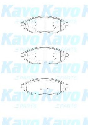 Комплект тормозных колодок, дисковый тормоз KAVO PARTS BP-1016