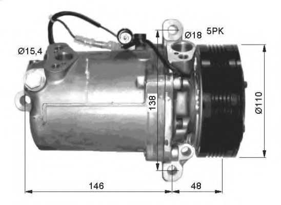 Компрессор, кондиционер NRF 32414G