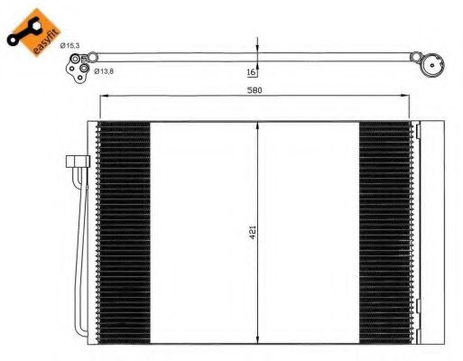 Конденсатор, кондиционер NRF 35537