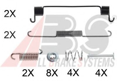 Комплектующие, тормозная колодка A.B.S. 0561Q