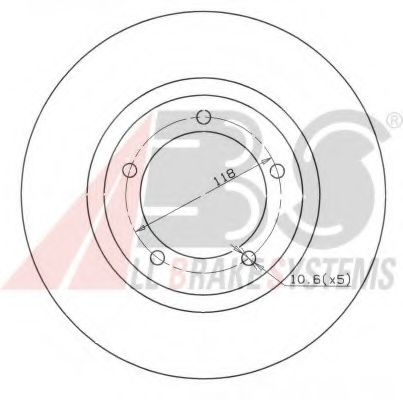 Тормозной диск A.B.S. 16049