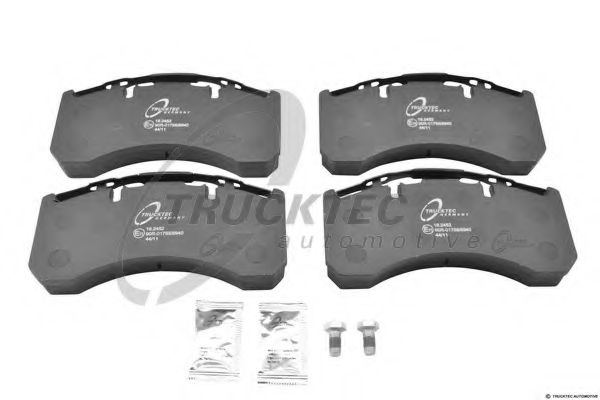 Комплект тормозных колодок, дисковый тормоз TRUCKTEC AUTOMOTIVE 03.35.041