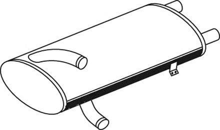 Средний / конечный глушитель ОГ DINEX 50313