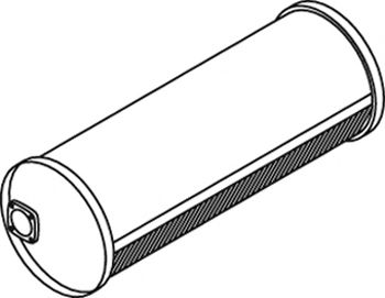 Средний / конечный глушитель ОГ DINEX 21349