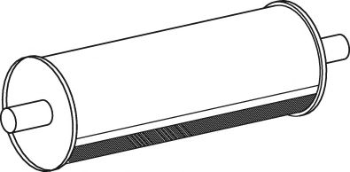 Средний / конечный глушитель ОГ DINEX 80324