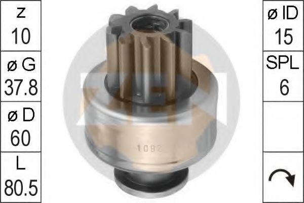 Привод с механизмом свободного хода, стартер ERA 1092