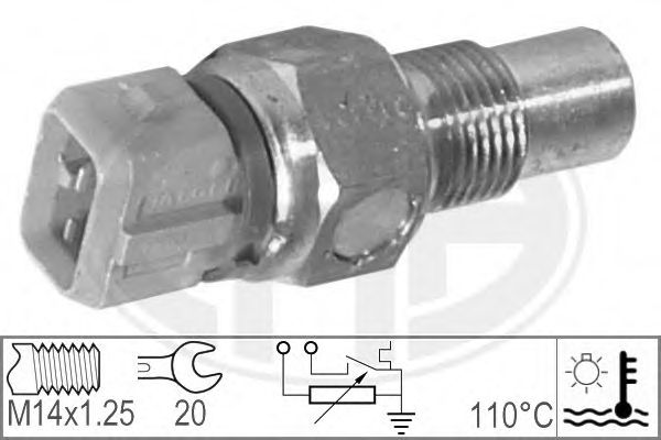 Датчик, температура охлаждающей жидкости ERA 330554