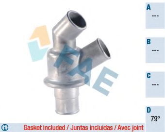 Термостат, охлаждающая жидкость FAE 5351079