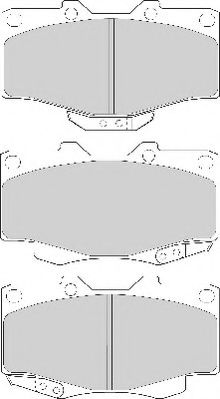 Комплект тормозных колодок, дисковый тормоз NECTO FD6579A