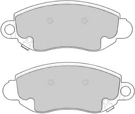 Комплект тормозных колодок, дисковый тормоз NECTO FD6848V