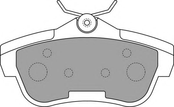 Комплект тормозных колодок, дисковый тормоз NECTO FD7313V