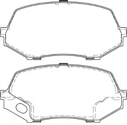 Комплект тормозных колодок, дисковый тормоз NECTO FD7449V