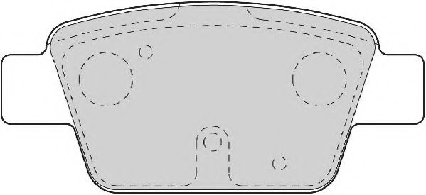 Комплект тормозных колодок, дисковый тормоз NECTO FD6919A