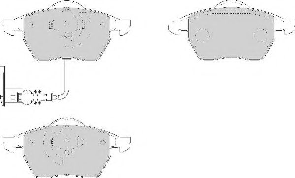 Комплект тормозных колодок, дисковый тормоз NECTO FD6915A