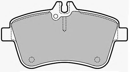 Комплект тормозных колодок, дисковый тормоз NECTO FD7162A
