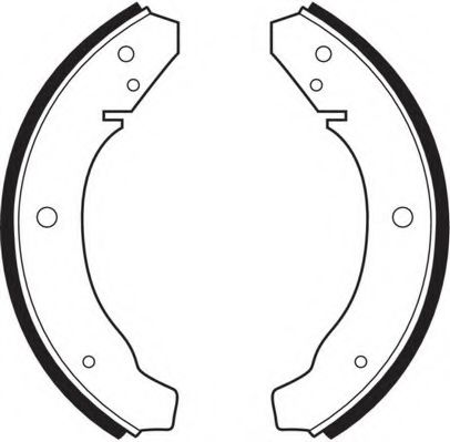 Комплект тормозных колодок NECTO N1555