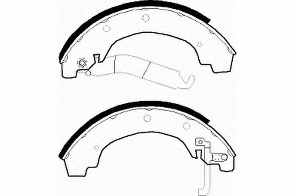 Комплект тормозных колодок NECTO N1341